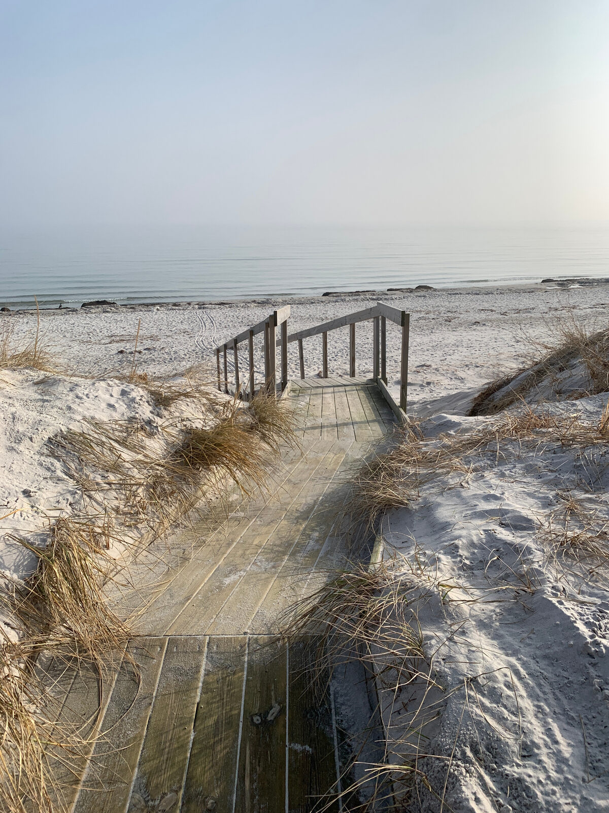 Spång ner till havet i Ljunghusen som vi underhåller åt Vägföreningen